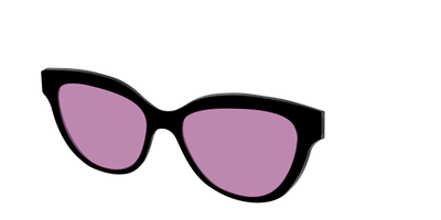 The Black with Pink Racquet Sport lens - Angle Top Thumbnail - Pair Eyewear