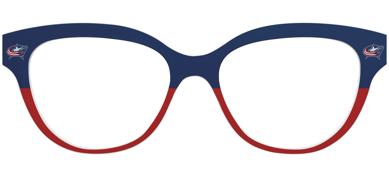 The Blue Jackets® Split - Front Top Image - Pair Eyewear