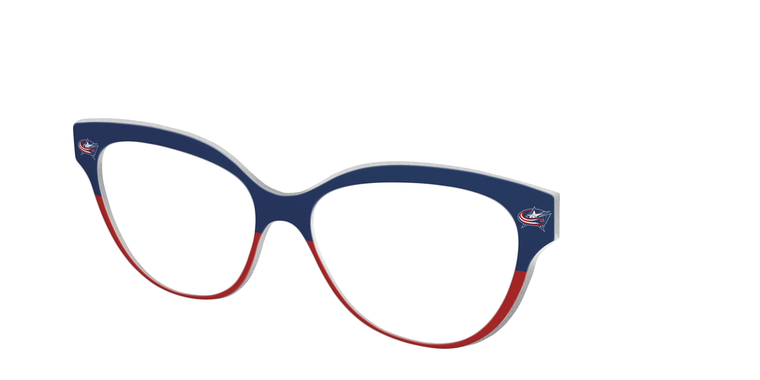 The Blue Jackets® Split - Angle Top Image - Pair Eyewear