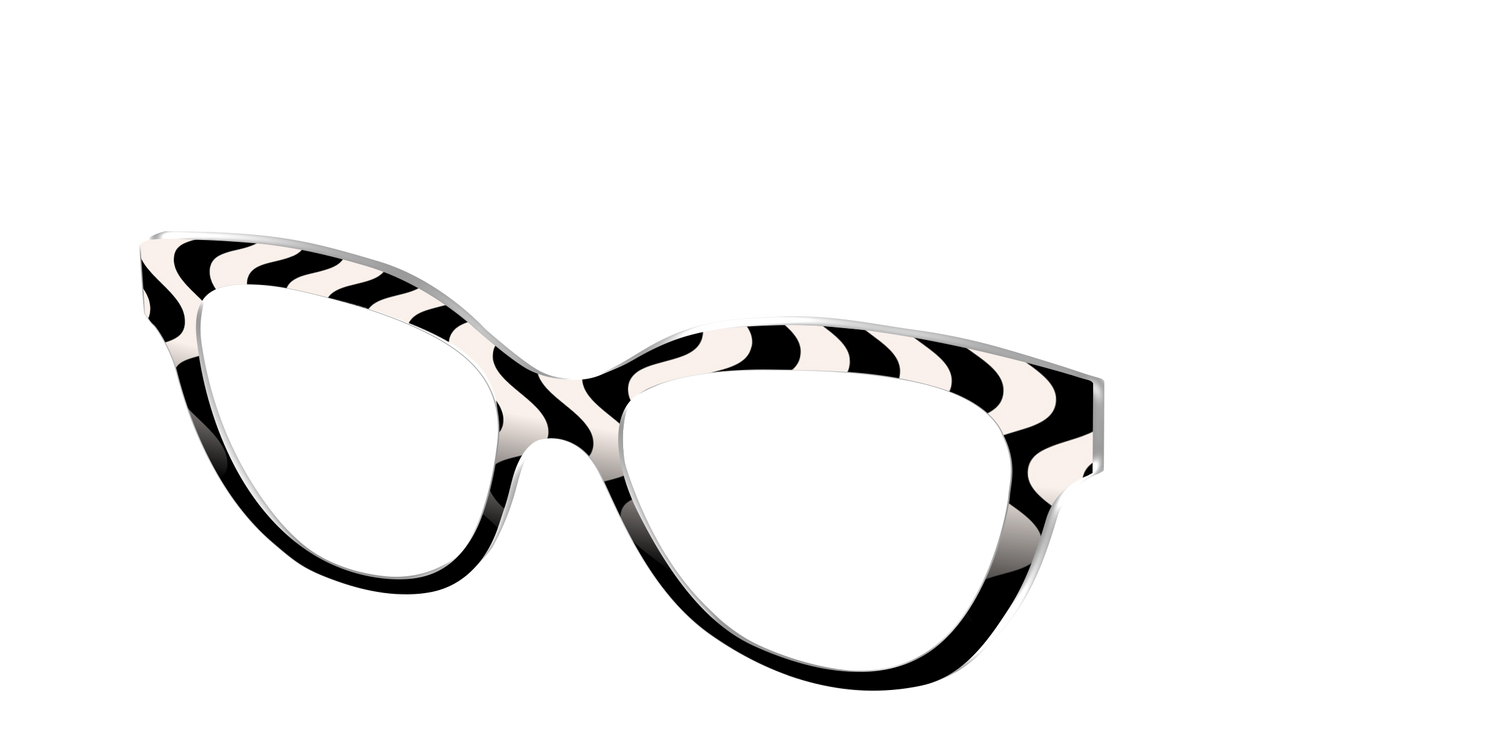 The Bold Waves - Angle Top Image - Pair Eyewear