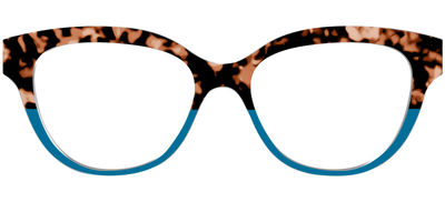 The Bondi Blue Tortoise Split - Front Top Thumbnail - Pair Eyewear