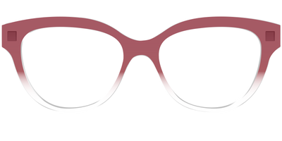 The Burgundy Gradient Crystal - Front Top Thumbnail - Pair Eyewear