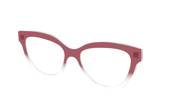 The Burgundy Gradient Crystal - Angle Top Thumbnail - Pair Eyewear