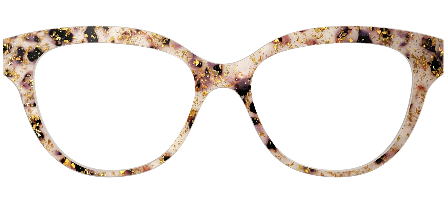 The Buttercream Tortoise with Gold Flakes - Front Top Image - Pair Eyewear