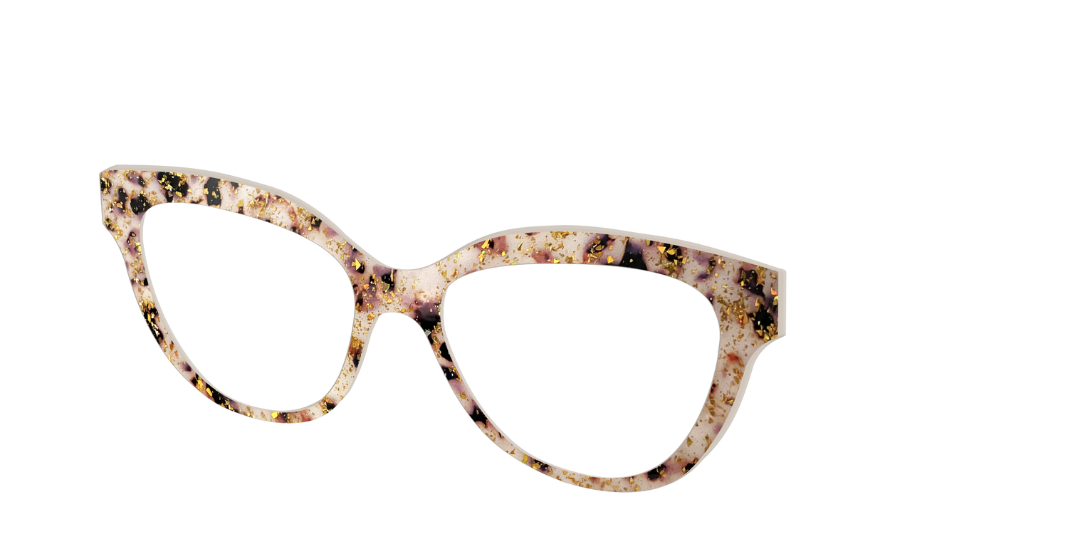 The Buttercream Tortoise with Gold Flakes - Angle Top Image - Pair Eyewear