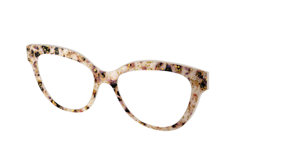 The Buttercream Tortoise with Gold Flakes - Angle Top Thumbnail - Pair Eyewear