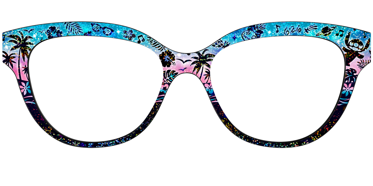 Catching Waves After Dark Holographic - Front Top Image - Pair Eyewear