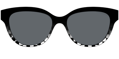 The Polarized Checkerboard Fade Sun Top - Front Top Thumbnail - Pair Eyewear