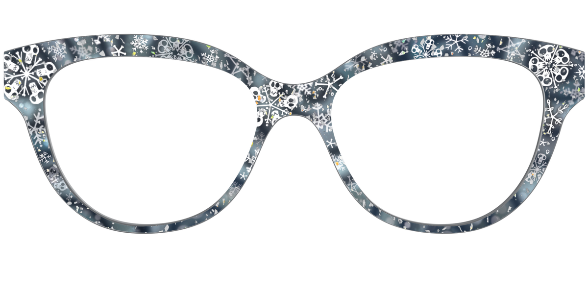 The Christmas Town Snow Globe with Holographic Glitter - Front Top Image - Pair Eyewear