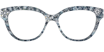The Christmas Town Snow Globe with Holographic Glitter - Front Top Thumbnail - Pair Eyewear
