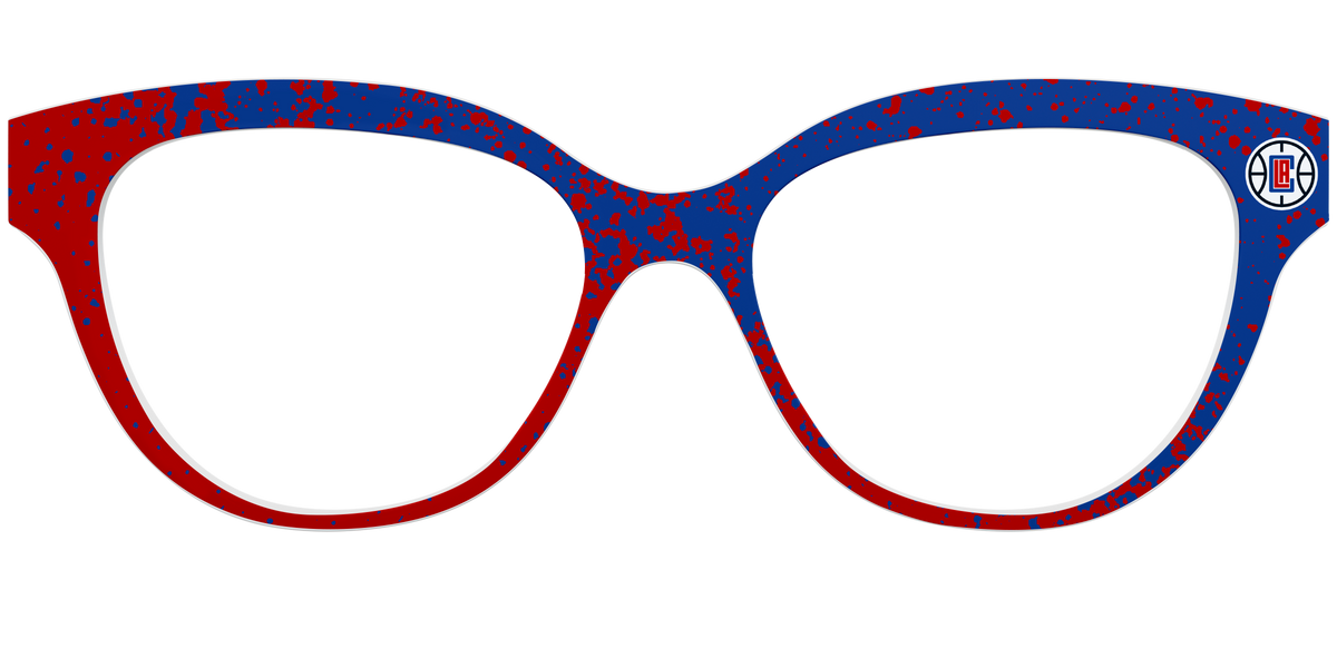 The Clippers Splatter - Front Top Image - Pair Eyewear