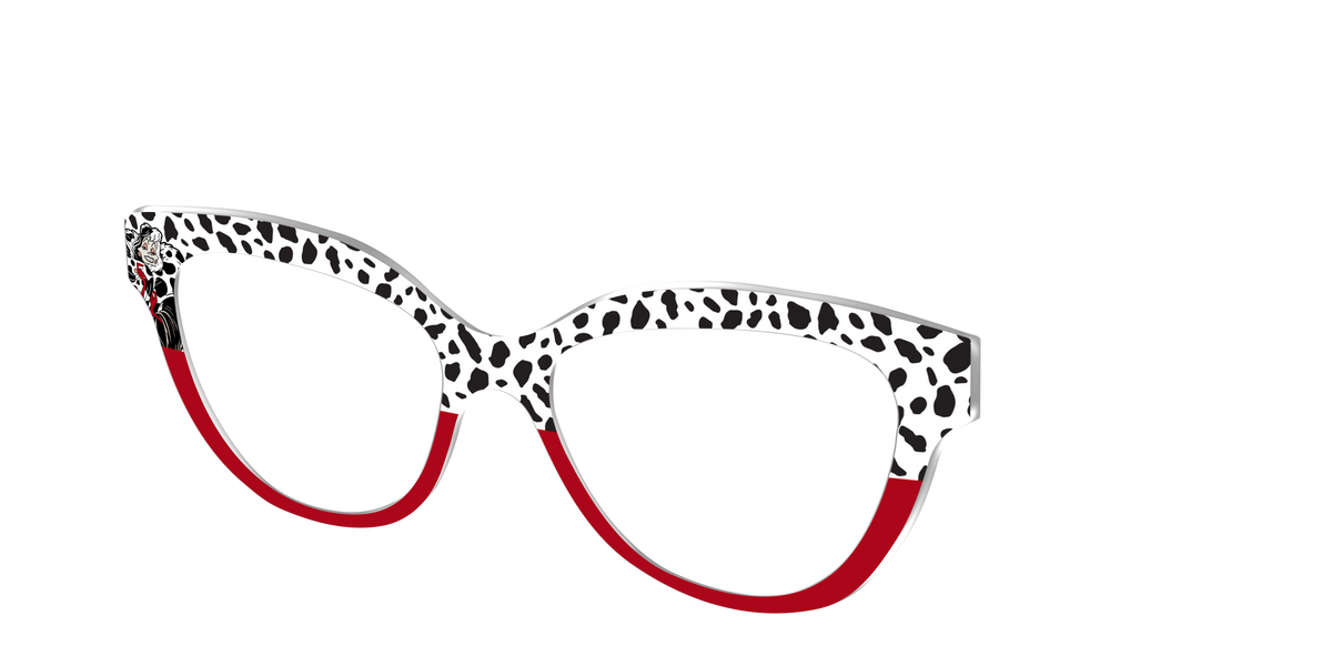 Cruella's Wicked Glamour Split - Angle Top Image - Pair Eyewear