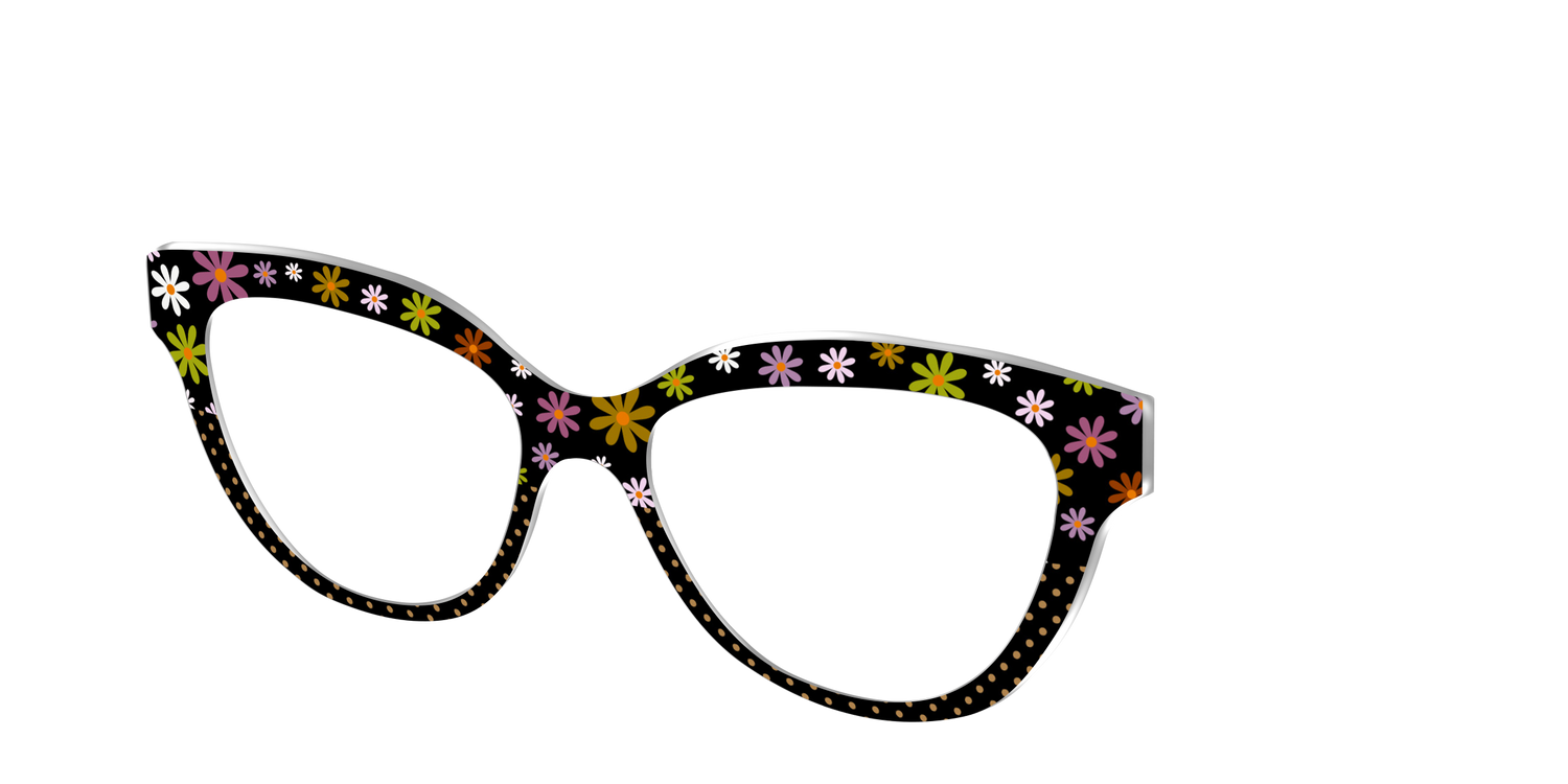 The Daisy Dot Split - Angle Top Image - Pair Eyewear