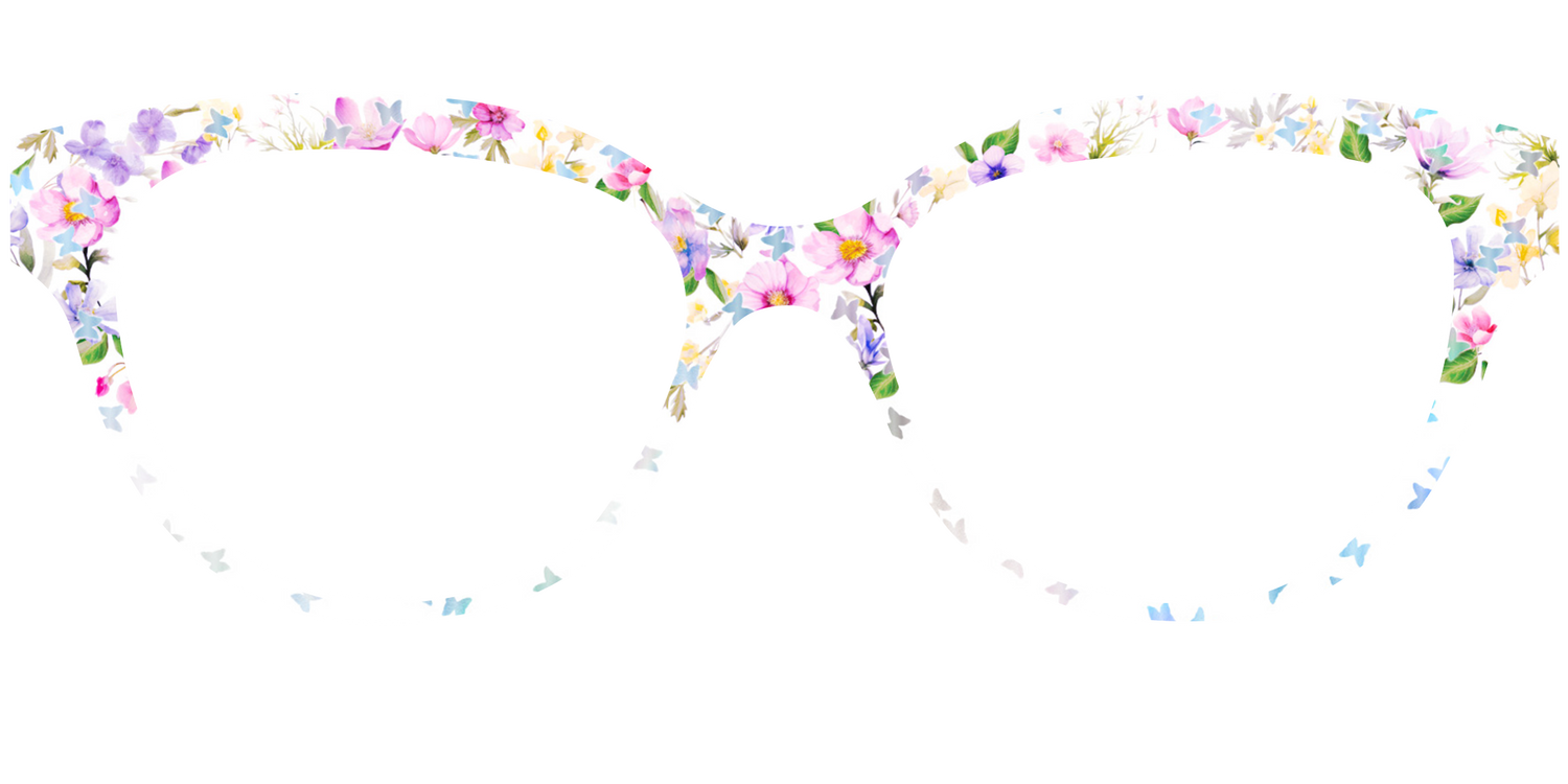 The Delicate Flower Crown with Butterfly Glitter - Front Top Image - Pair Eyewear
