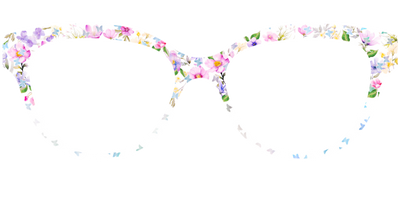 The Delicate Flower Crown with Butterfly Glitter - Front Top Thumbnail - Pair Eyewear