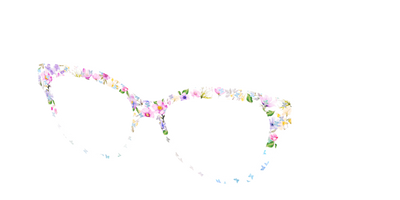 The Delicate Flower Crown with Butterfly Glitter - Angle Top Thumbnail - Pair Eyewear