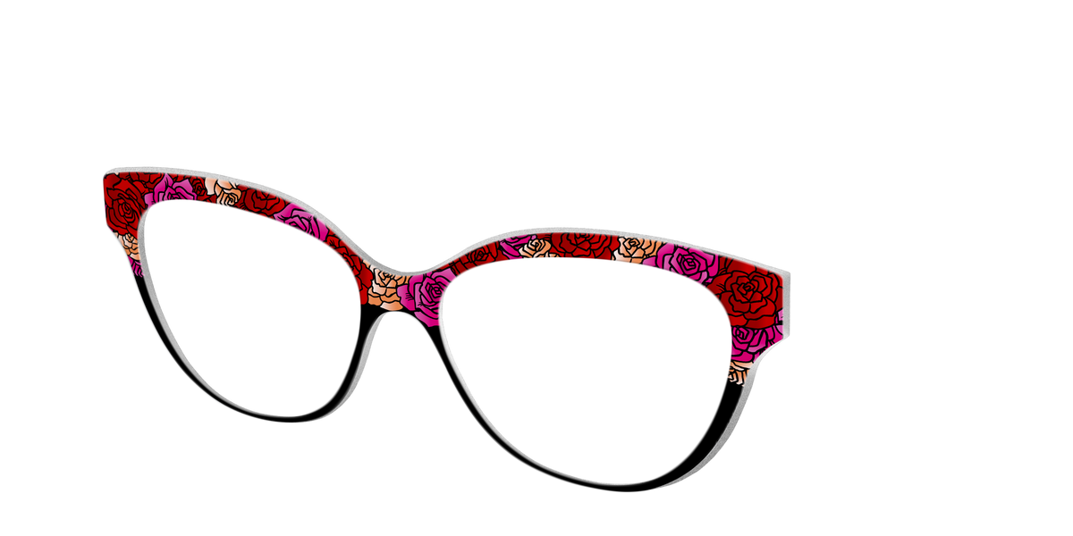 The Frida Flower Crown - Angle Top Image - Pair Eyewear