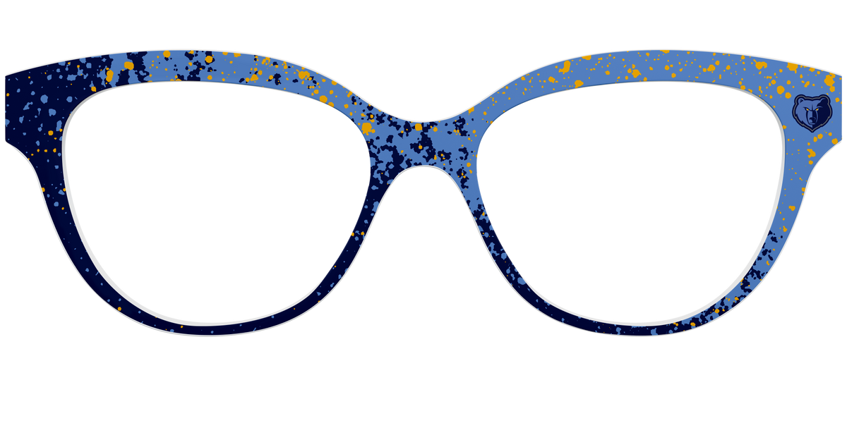 The Grizzlies Splatter - Front Top Image - Pair Eyewear