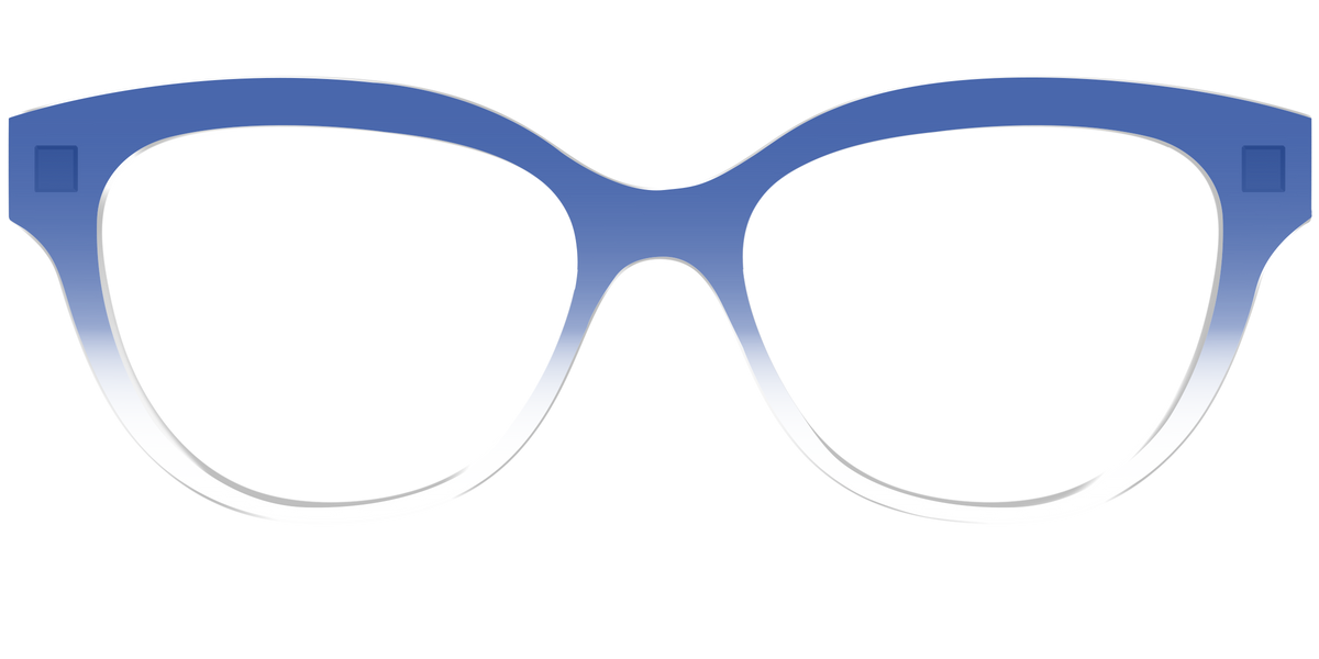 The Indigo Gradient Crystal - Front Top Image - Pair Eyewear