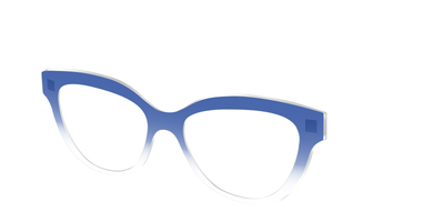 The Indigo Gradient Crystal - Angle Top Thumbnail - Pair Eyewear