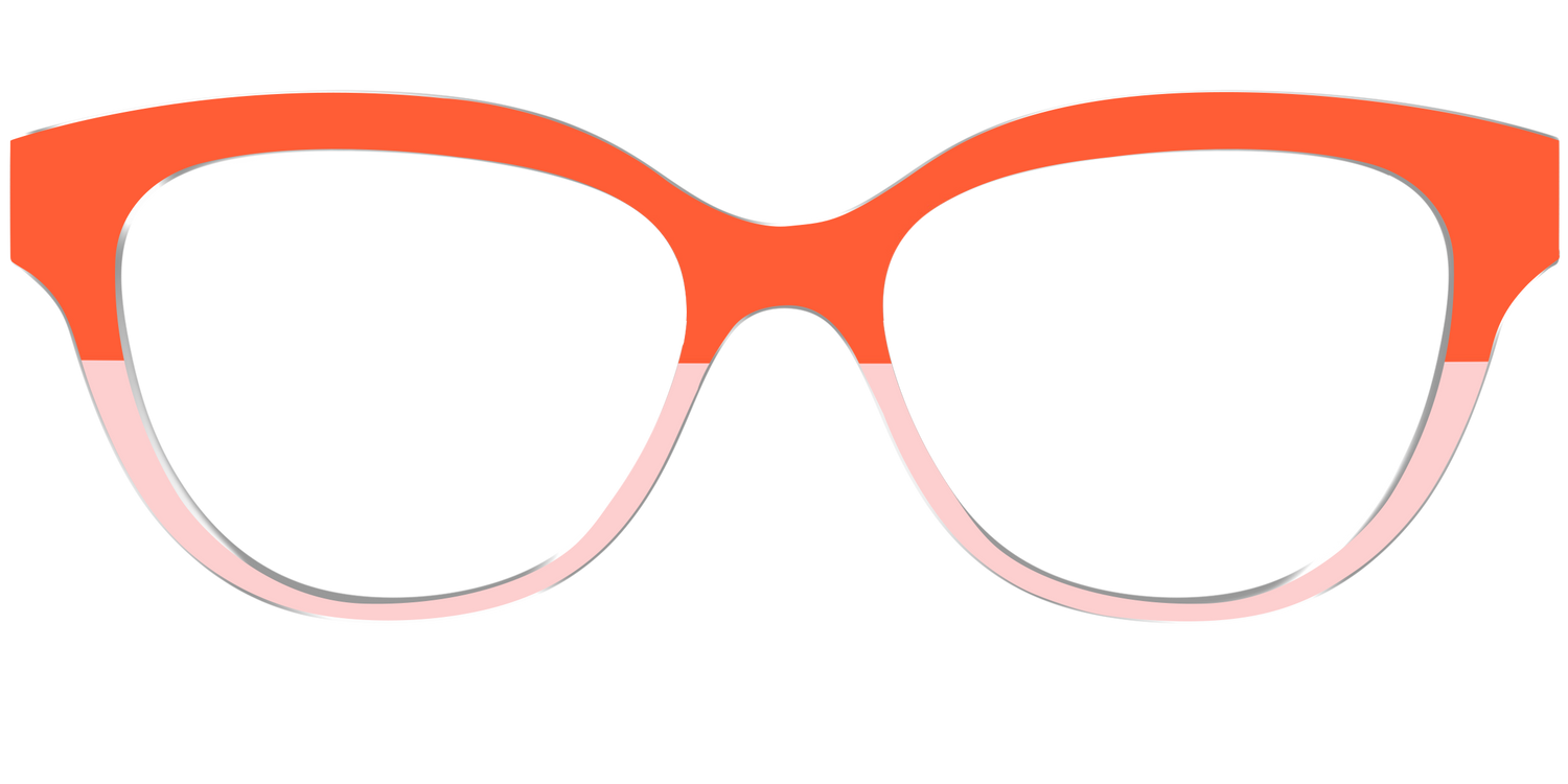 The Jasper & Venetian Pink Split - Front Top Image - Pair Eyewear