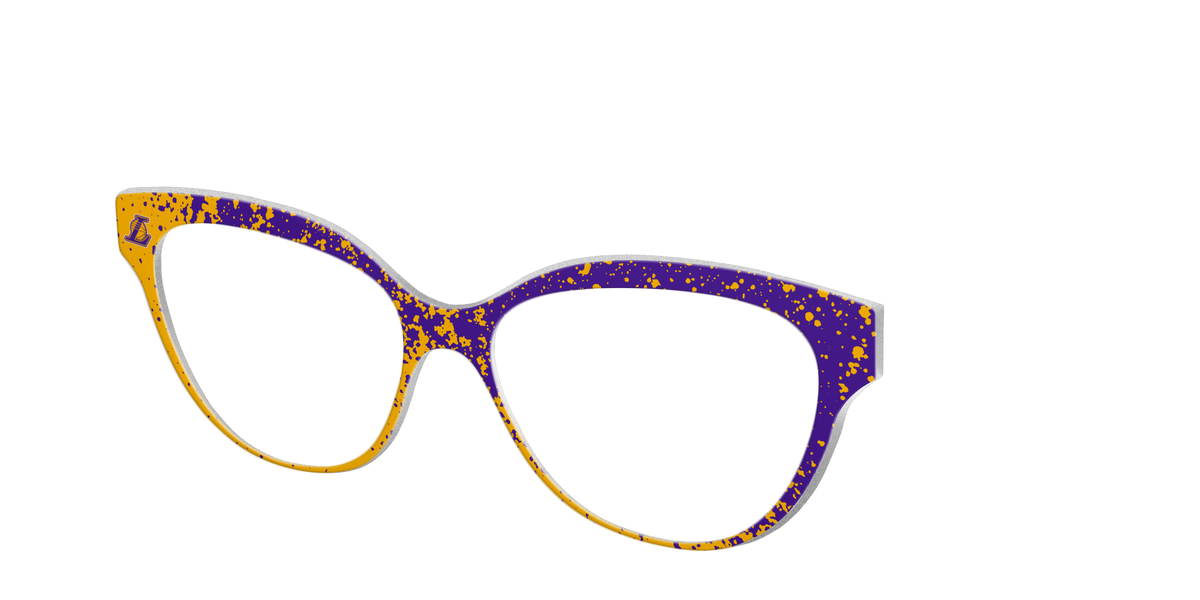 Lakers Splatter - Angle Top Image - Pair Eyewear