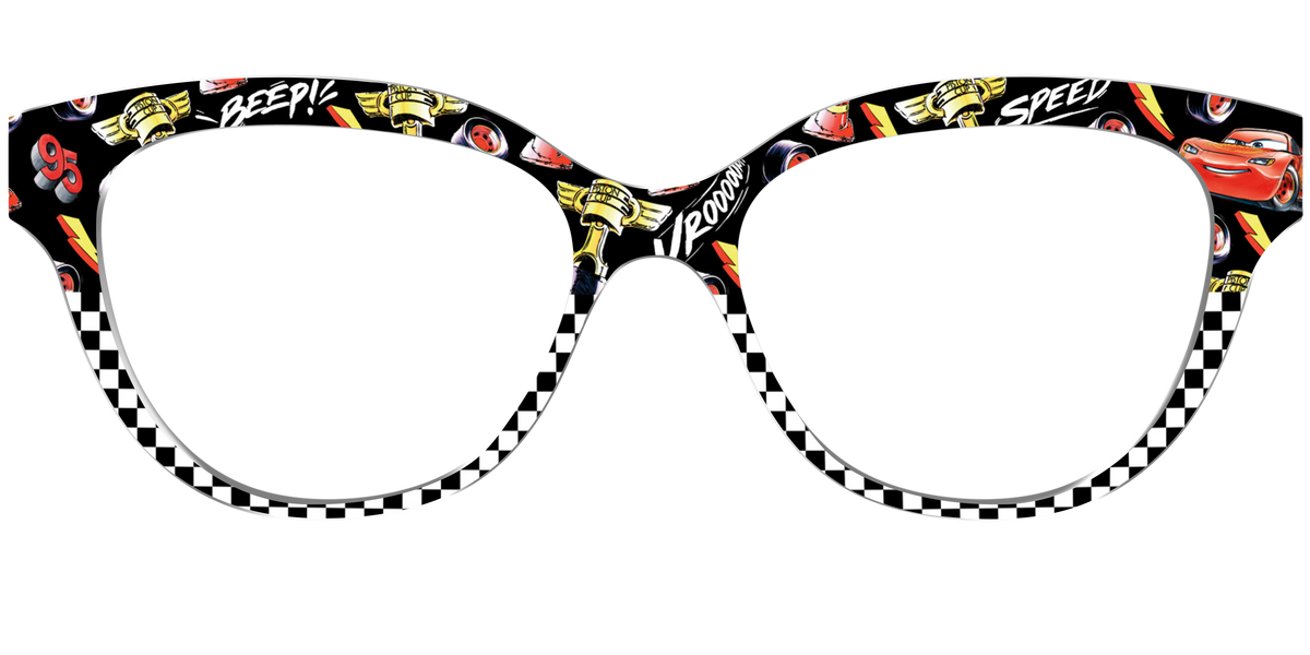 Lightning Mcqueen Speed Split - Front Top Image - Pair Eyewear