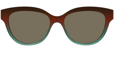 The Polarized Mahogany to Juniper Woodgrain Sun Top - Front Top Thumbnail - Pair Eyewear