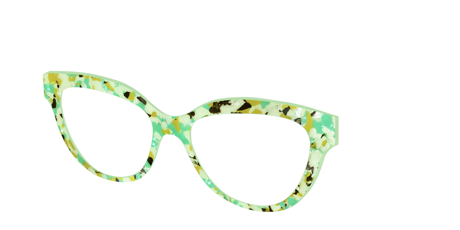 The Matcha Pearl Tortoise - Angle Top Image - Pair Eyewear