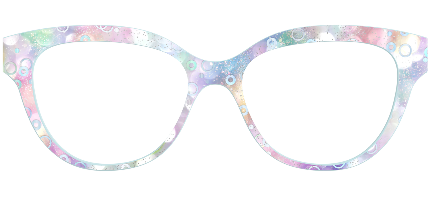 The Mermaid Bokeh with Bubble Glitter - Front Top Image - Pair Eyewear