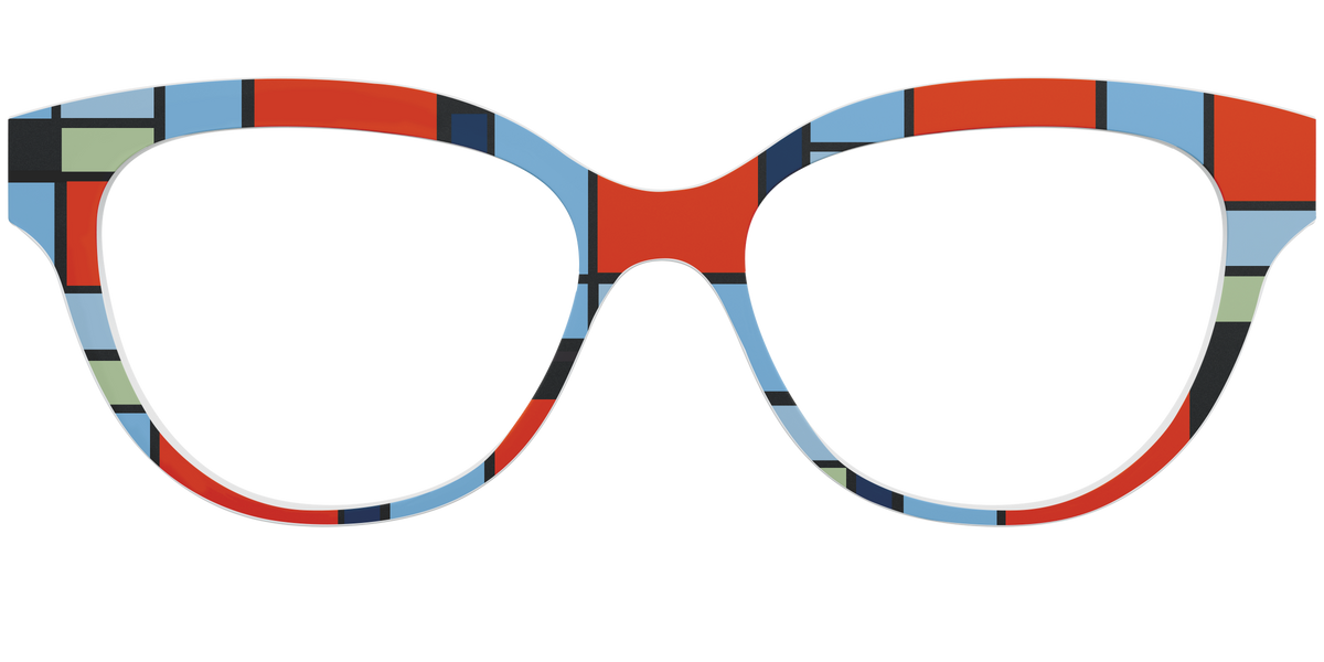 Mondrian Composition - Front Top Image - Pair Eyewear