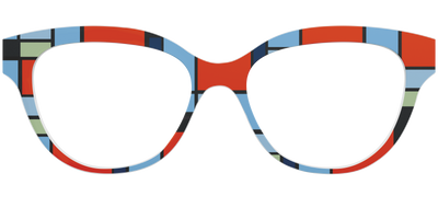 Mondrian Composition - Front Top Thumbnail - Pair Eyewear