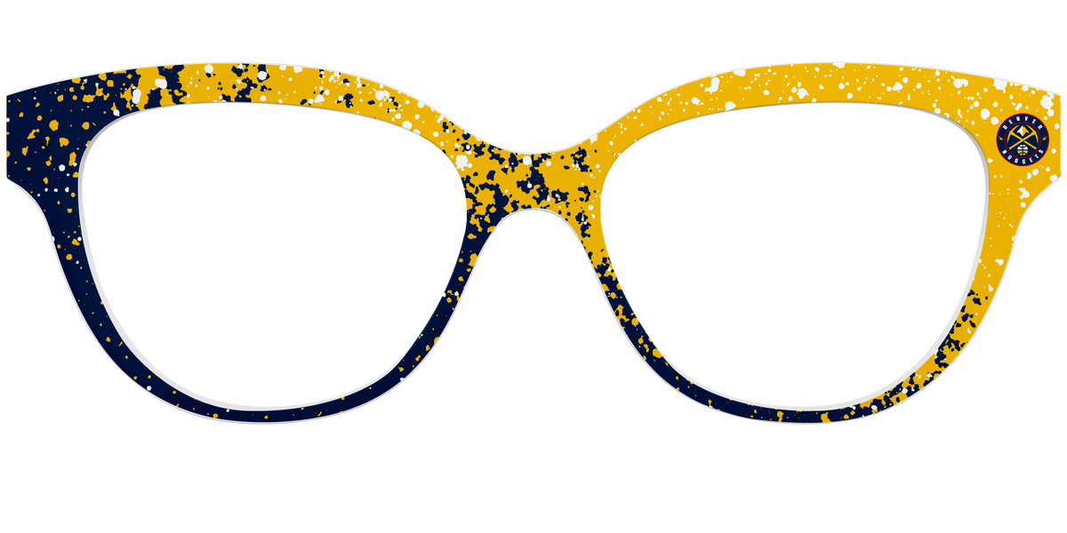 Nuggets Splatter - Front Top Image - Pair Eyewear