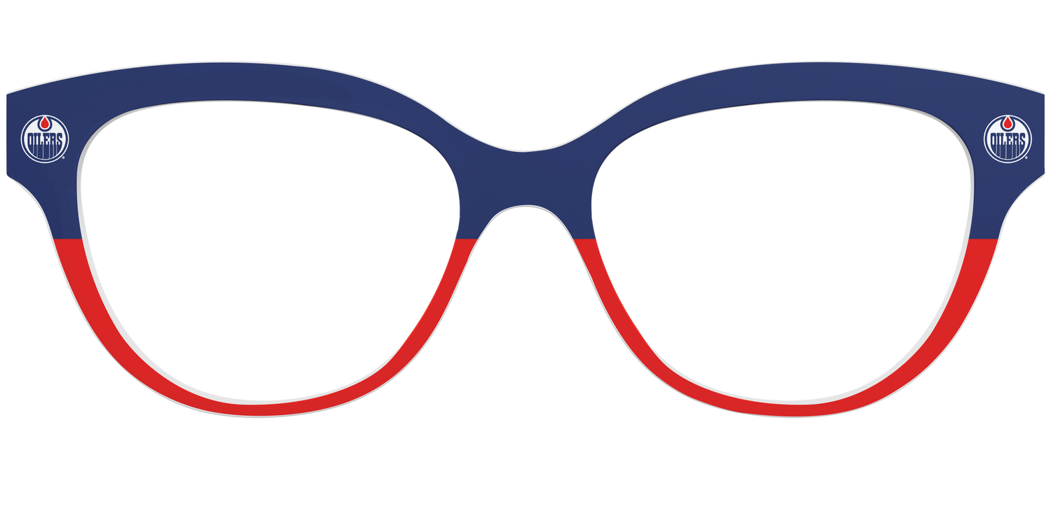 The Oilers® Split - Front Top Image - Pair Eyewear