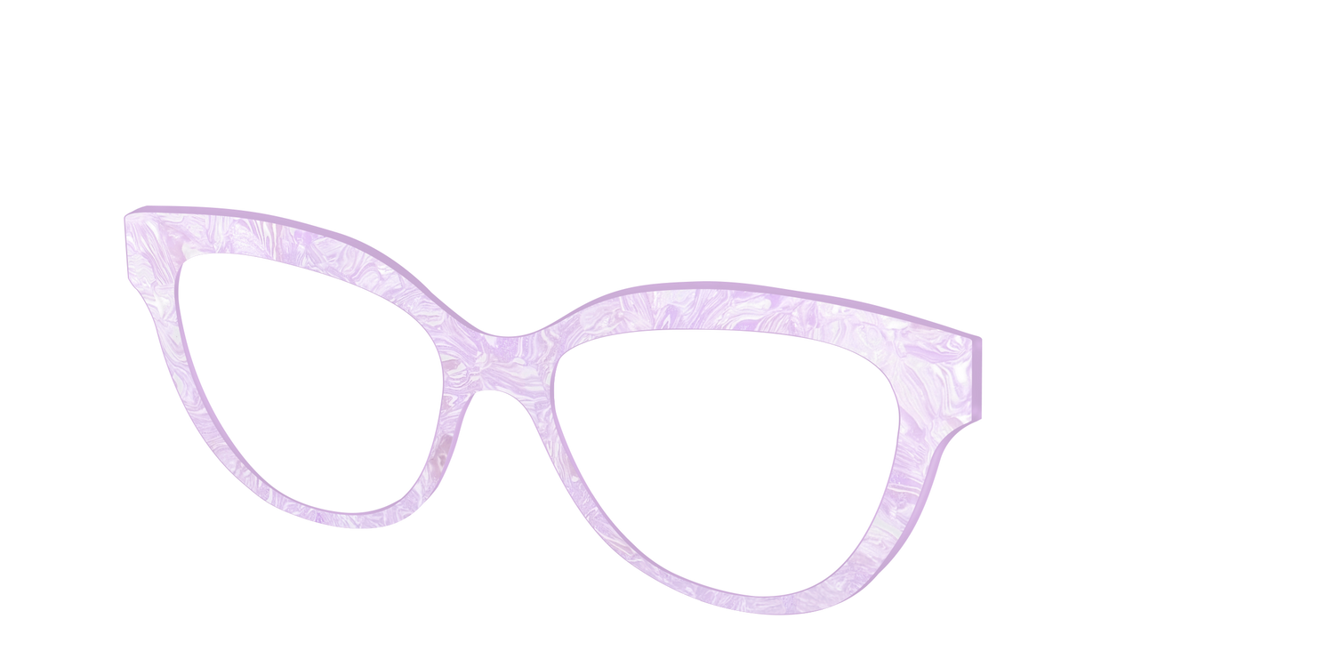 The Pale Iris Pearl Marble - Angle Top Image - Pair Eyewear