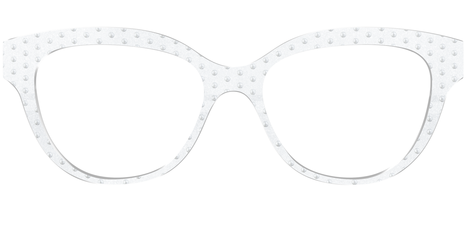 The Pearl Shimmer Polka Dots - Front Top Image - Pair Eyewear