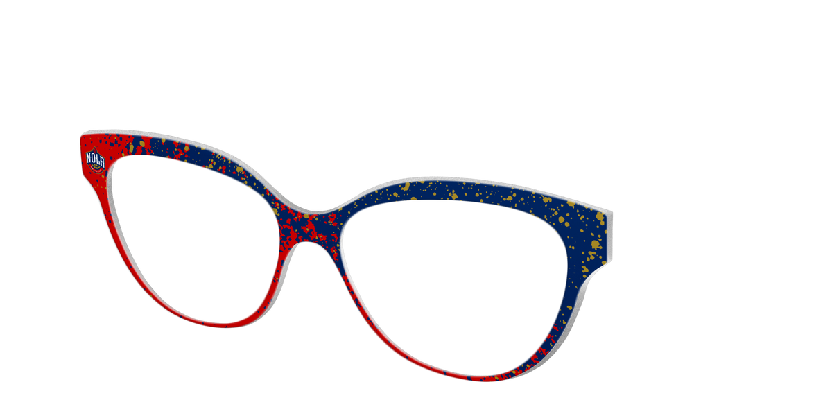 The Pelicans Splatter - Angle Top Image - Pair Eyewear