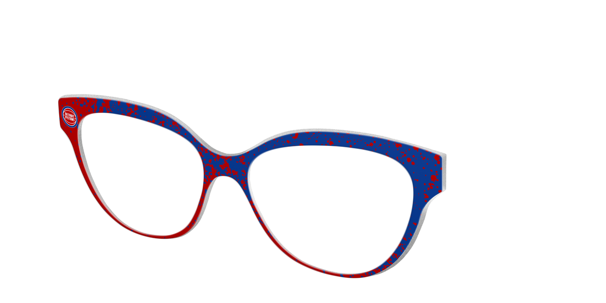 The Pistons Splatter - Angle Top Image - Pair Eyewear