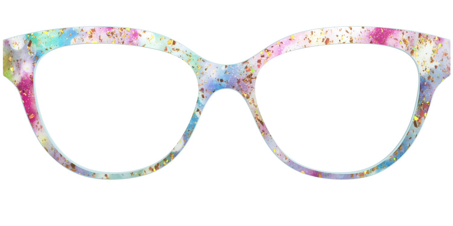 The Pixie Bokeh with Gold Flakes - Front Top Image - Pair Eyewear