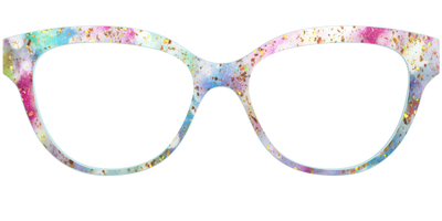 The Pixie Bokeh with Gold Flakes - Front Top Thumbnail - Pair Eyewear