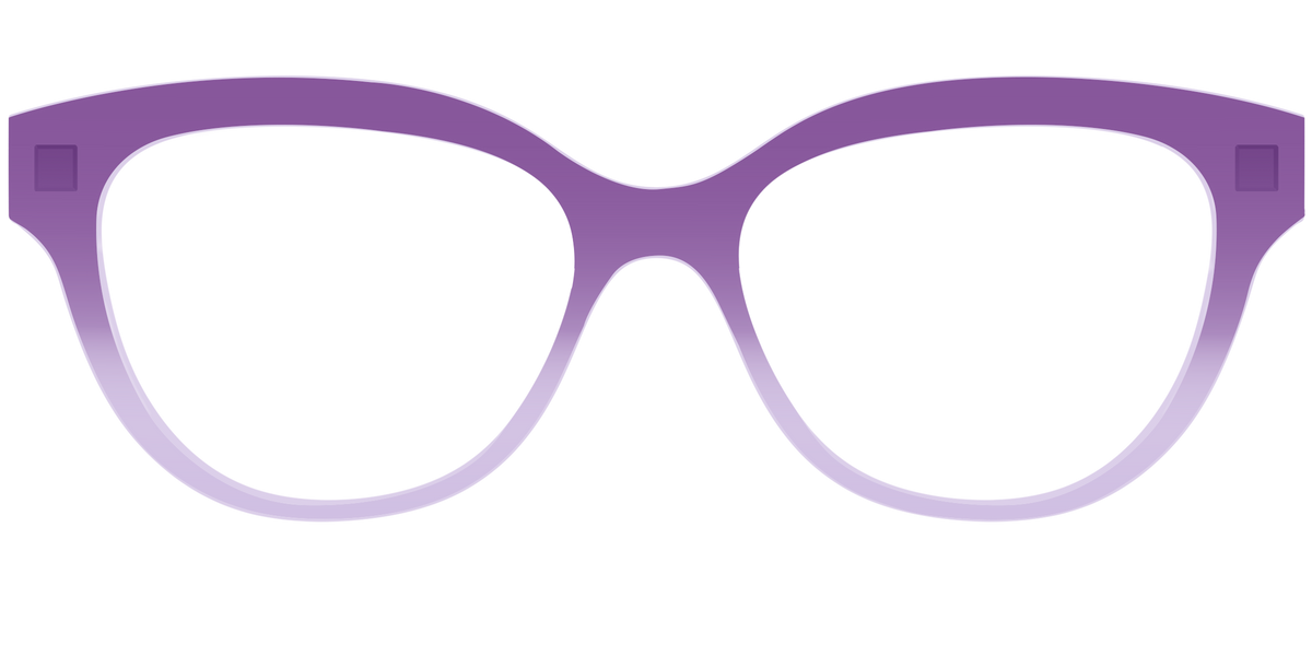 The Plum to Lilac Gradient Crystal - Front Top Image - Pair Eyewear