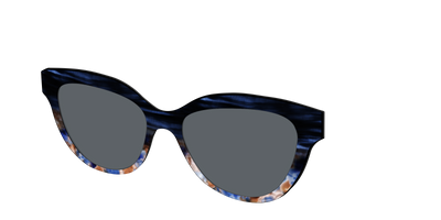 The Polarized Blue Horn Tortoise Sun Top - Angle Top Thumbnail - Pair Eyewear