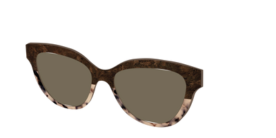 The Polarized Dark Oak Tortoise Split Sun Top - Angle Top Thumbnail - Pair Eyewear