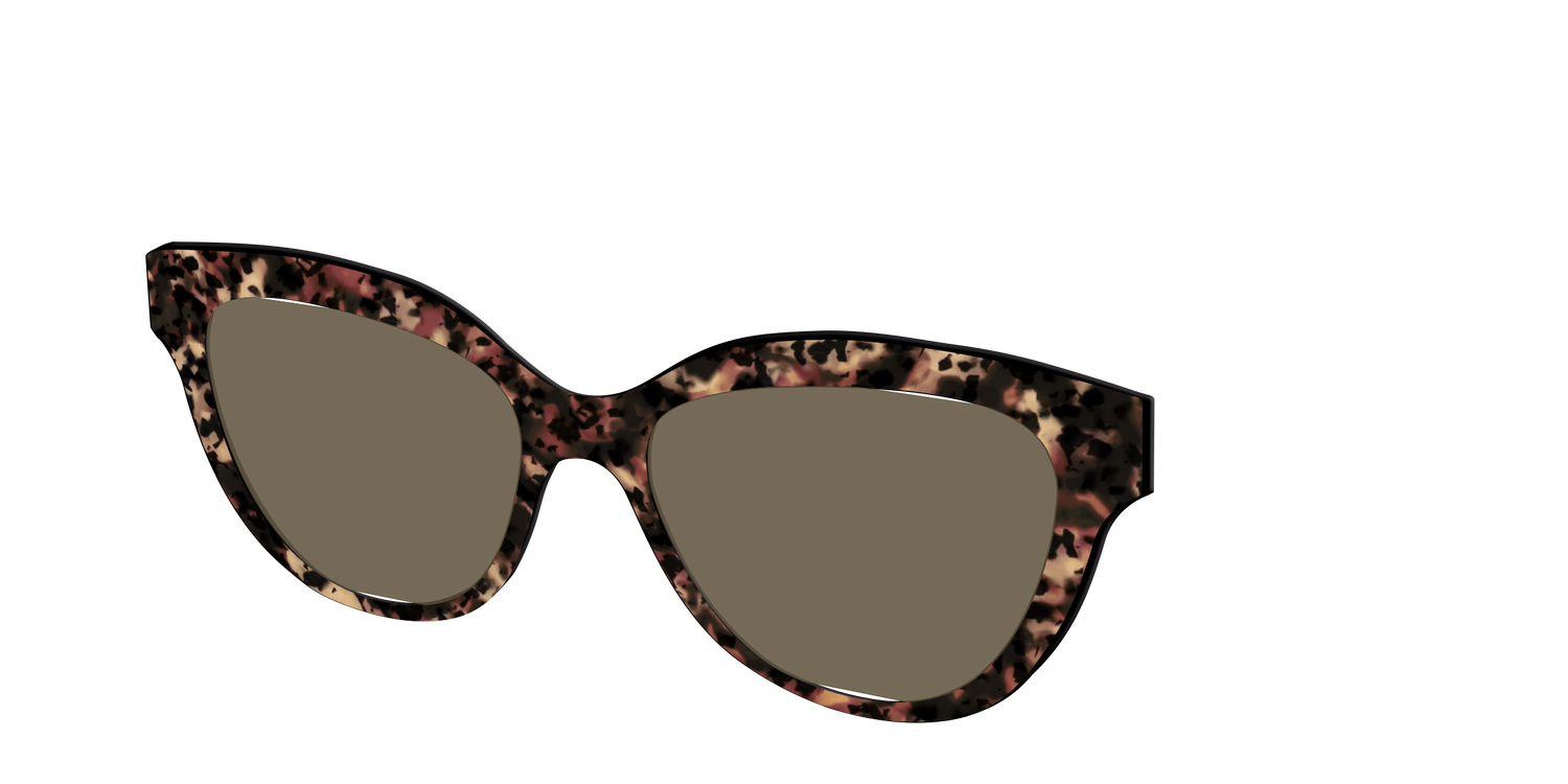 The Polarized Sienna Tortoise Sun Top - Angle Top Image - Pair Eyewear