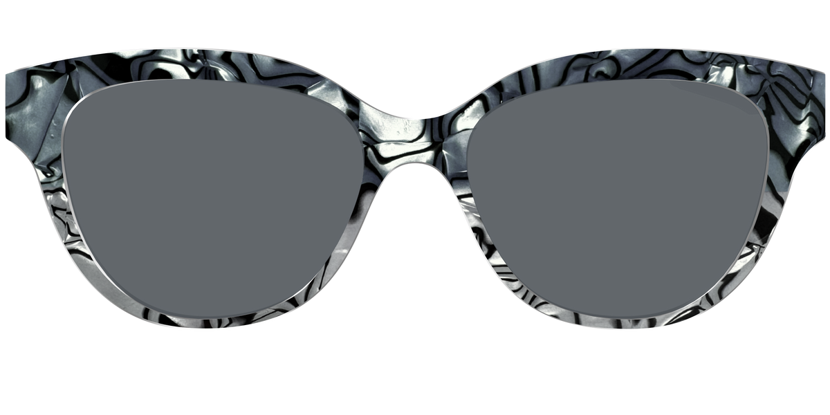 The Polarized Zebra Pearl Split Sun Top - Front Top Image - Pair Eyewear