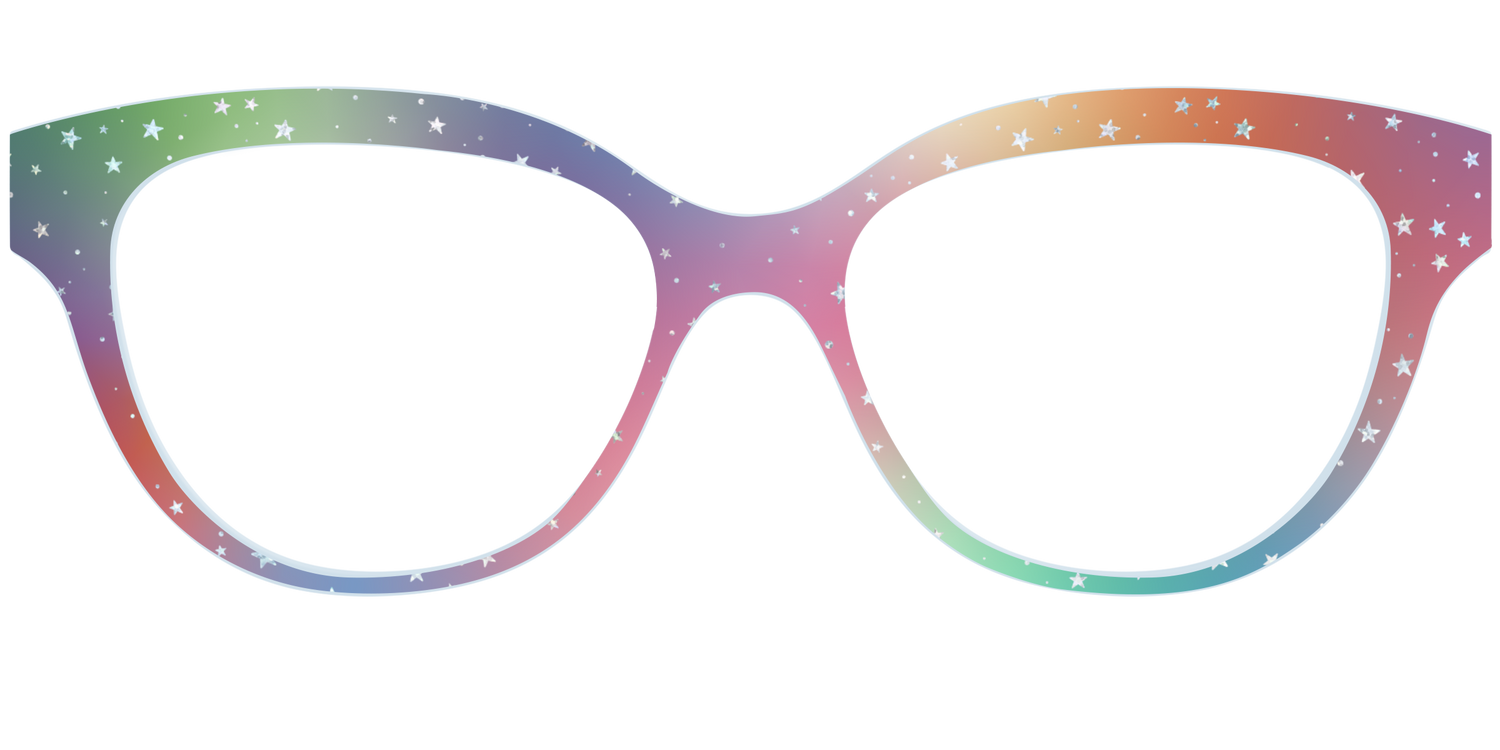 The Rainbow Holographic Celestial - Front Top Image - Pair Eyewear