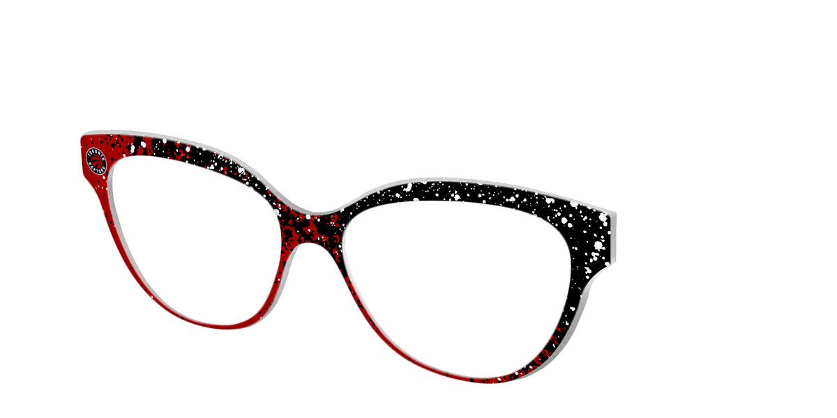 The Raptors Splatter - Angle Top Image - Pair Eyewear