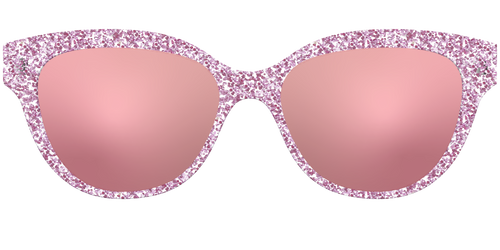 The Polarized Rose Gold Sparkle Sun Top - Pair Eyewear