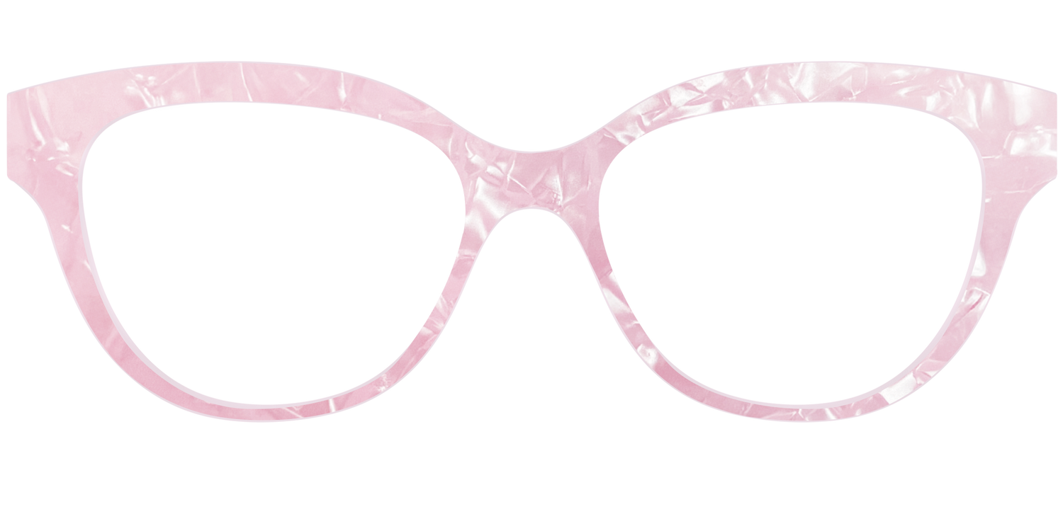 The Rose Quartz Pearl Marble - Front Top Image - Pair Eyewear