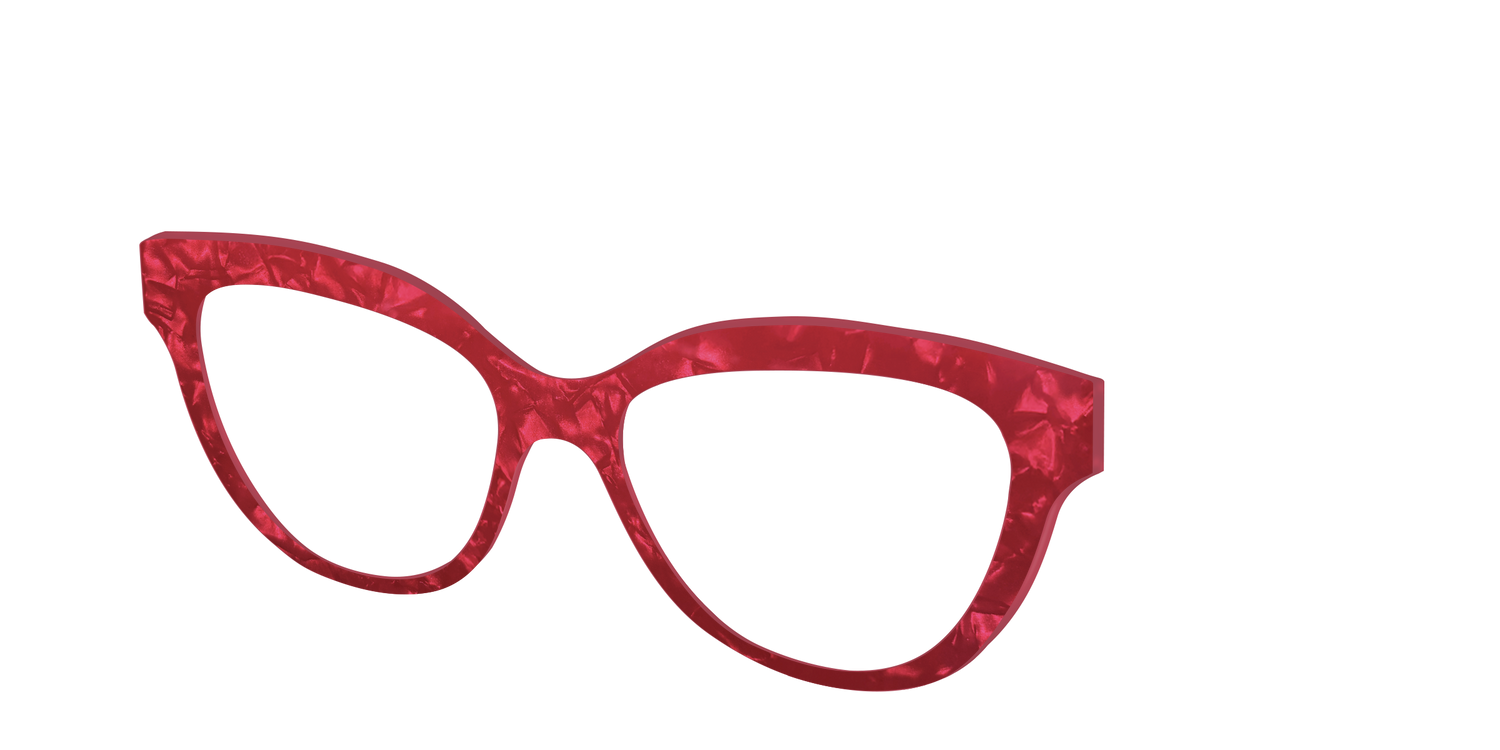The Ruby Pearl Marble - Angle Top Image - Pair Eyewear